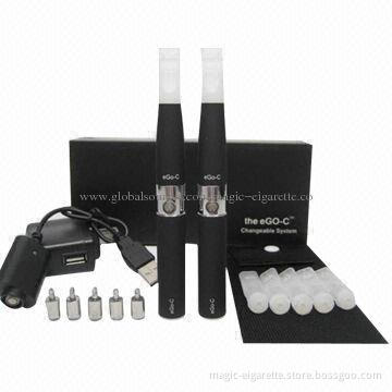 1,100mAh eGo-C E-cigarettes with 600-700 Puffs in Full Charge, 3.2 to 4.2V Voltages